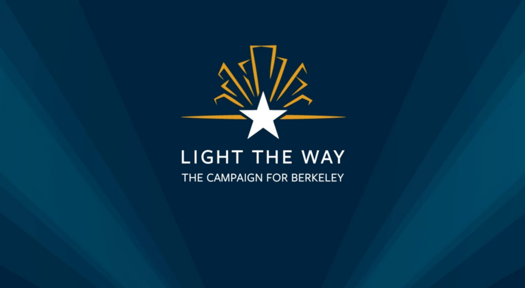 Top image of page. Text says, Light the Way. The campaign for Berkeley.